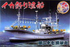 Aoshima 05030 Fishing Boat Series No Squid Fishing Boat 1/64