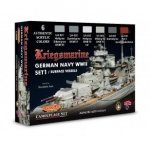 Lifecolor CS09 Acrylic paint set German Navy Set 1 6x22ml