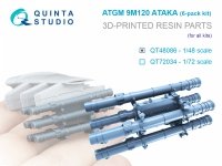 Quinta Studio QT48086 9M120 Ataka ATGM, six-pack kit (for all kits) 1/48