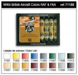 Vallejo Model Air Set WW II British Aircraft RAF/ FAA (71189)