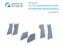 Quinta Studio QT72015 Yak-1 Undercarriage covers (Zvezda) 1/72