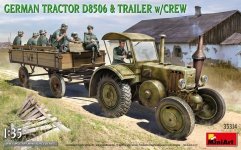 MiniArt 35314 GERMAN TRACTOR D8506 & TRAILER w/CREW 1/35