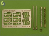Master AM-32-013 German aircraft machine gun MG 15 - turned barrels and etched sights (2pcs) (1:32)