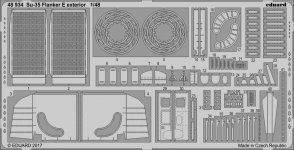 Eduard 48934 Su-35 Flanker E exterior KITTY HAWK 1/48