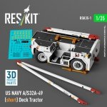RESKIT RSK35-0001 US NAVY A/S32A-49 (short) Deck Tractor (3D Printed model kit) (1/35)