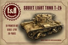 F&A Miniatures FA-48013 T-26 Light Tank 1/48