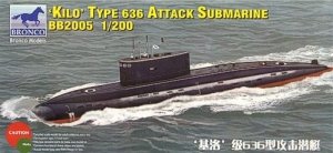 Bronco BB2005 Kilo Class Type 636 Attack Submarine 1/200