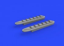 Eduard 648315 Typhoon Mk. I exhaust stacks w/ fairing  EDUARD, HASEGAWA 1/48