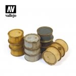 Vallejo SC201 Diorama Accessories German Fuel Drums (Niemieckie beczki na paliwo) #1 1/35