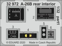 Eduard 32972 A-26B rear interior 1/32 HOBBY BOSS