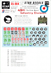 Star Decals 35-964 British 49th Infantry Division 1/35