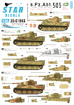 Star Decals 35-C1143 s.Pz.Abt. 505 # 1.	 1/35