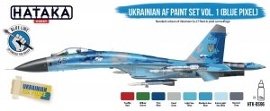 Hataka HTK-BS96 Ukrainian AF Paint Set Vol. 1 Blue Pixel (6x17ml)