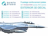 Quinta Studio QP32016 F-16 block 40/42 reinforcement plates (Academy) 1/32