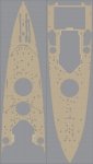 Pontos 35008WD1 HMS King George V Wooden Deck set (1:350)