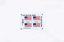 Eduard 3DL53001 US ensign flag WWII SPACE 1/350