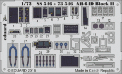 Eduard SS546 AH-64D Block II interior ACADEMY 1/72