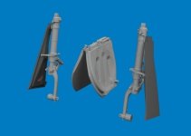 Eduard 6481161 P-51D undercarriage legs PRINT for EDUARD 1/48