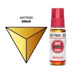 AK Interactive AK17065 GOLD – QUICK GEN COLOR 18ml