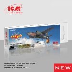 ICM 3074 Acrylic paint set for Flak Bait 12 ml х 6