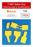 Omask 74830 F-86D Sabre Dog wheel bay plugs (for Revell/Academy) 1/48