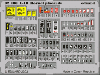 Eduard 32508 F-18 placards 1/32