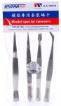 U-STAR UA-90016 Straight Tweezer Set (zestaw pęset 4 szt)