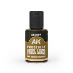 AK Interactive AK12107 RAW UMBER GREENISH - PRECISION PANEL LINER 30ml