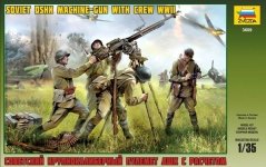 Zvezda 3609 Soviet DSHK With Crew WWII (1:35)