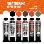 AK Interactive AKG25 WEATHERING EFFECTS SET – AK GOUACHES