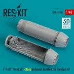 RESKIT RSU48-0387 F-14D Tomcat close exhaust nozzles for Tamiya kit (3D Printed) 1/48