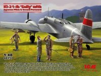 ICM 48197 Ki-21-Ib Sally with Japanese Pilots and Ground Personnel 1/48