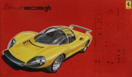 Fujimi 123639 Ferrari Dino 206GT (1:24)