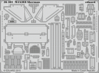 Eduard 36301 M4A3E8 Sherman TAMIYA 1/35
