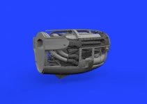 Eduard 648982 P-38J right engine PRINT TAMIYA 1/48