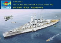 Trumpeter 05779 Italian Navy Battleship RN Vittorio Veneto 1940 1/700