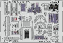 Eduard 73846 MiG-29 9-13 GREAT WALL HOBBY 1/72