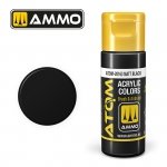AMMO of Mig Jimenez 20163 ATOM COLOR Matt Black 20ml