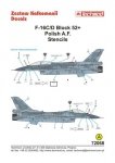 Techmod 72068 F-16 C/D Block 52+ stencils (1:72)