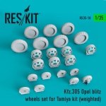 RESKIT RS35-0018 KFZ.305 OPEL BLITZ WHEELS SET FOR TAMIYA KIT (WEIGHTED) 1/35