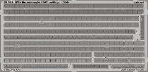 Eduard 53094 HMS Dreadnought 1907 railings 1/350  TRUMPETER