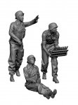Glowel Miniatures 35062 3,7cm Mobelwagen Crew (3 Figures, 3D Printed) 1/35