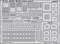 Eduard 48766 Spitfire Mk. IX surface panels 1/48 EDUARD