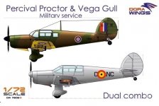 Dora Wings DW7202D Percival Proctor& Vega Gull (2 in 1) 1/72