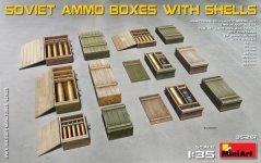 MiniArt 35261 SOVIET AMMO BOXES w/SHELLS (1:35)