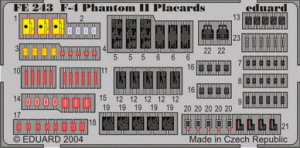 Eduard FE243 F-4 placards 1/48