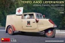 MiniArt 35382 TEMPO A400 LIEFERWAGEN. GERMAN 3-WHEEL DELIVERY VAN 1/35