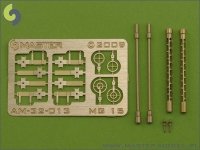 Master AM-32-013 German aircraft machine gun MG 15 - turned barrels and etched sights (2pcs) (1:32)