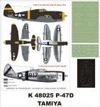 Montex K48025 P-47D Razorback 1/48