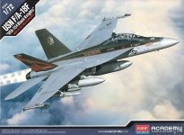 Academy 12577 USN F/A-18F VFA-154 Black Knights 1/72